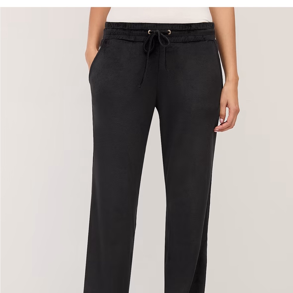 New York and company straight leg velour pants